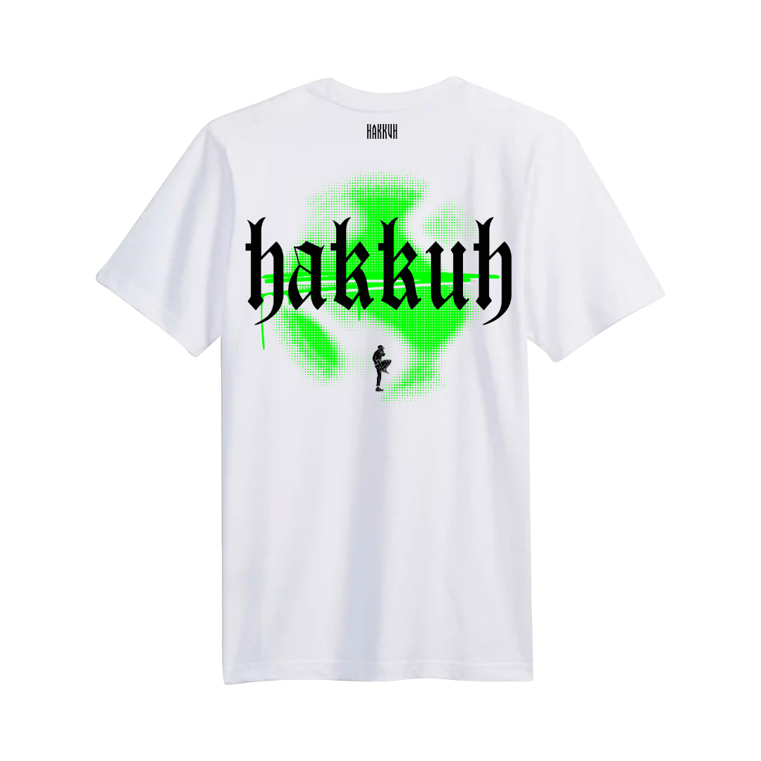 HAKKUH DESIGNER T-SHIRT | WHITE-GREEN