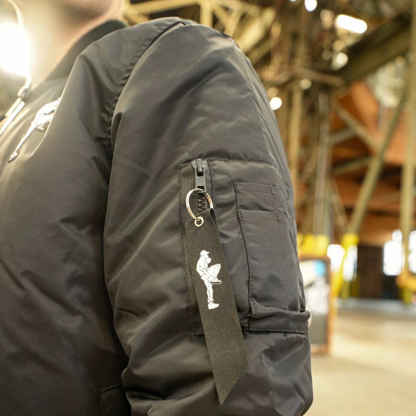 HAKKUH BOMBER JACKET | BLACK - HAKKUH