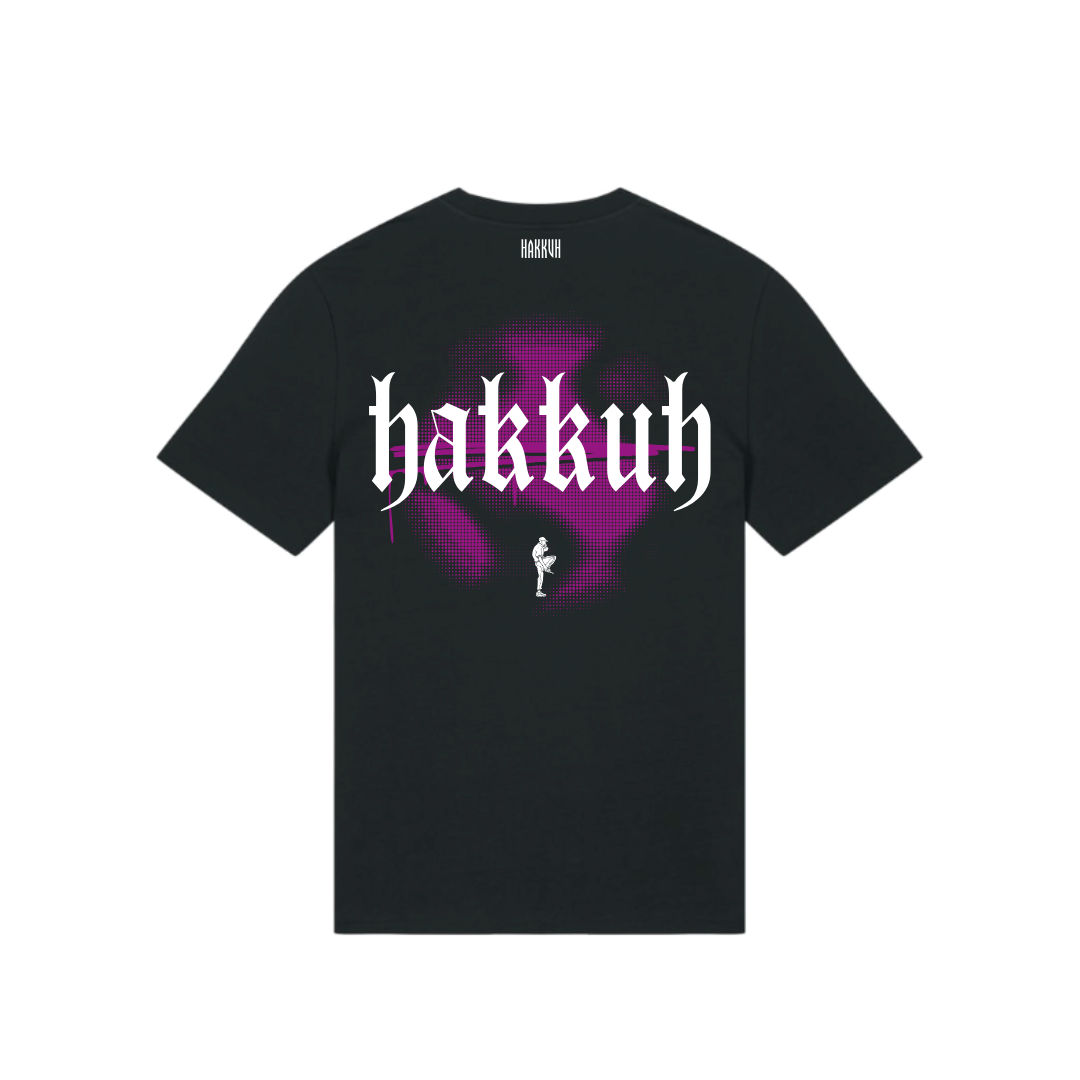 HAKKUH DESIGNER T-SHIRT | BLACK-PURPLE