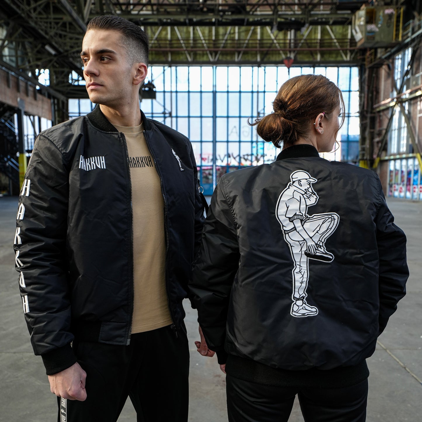 HAKKUH BOMBER JACKET | BLACK - HAKKUH