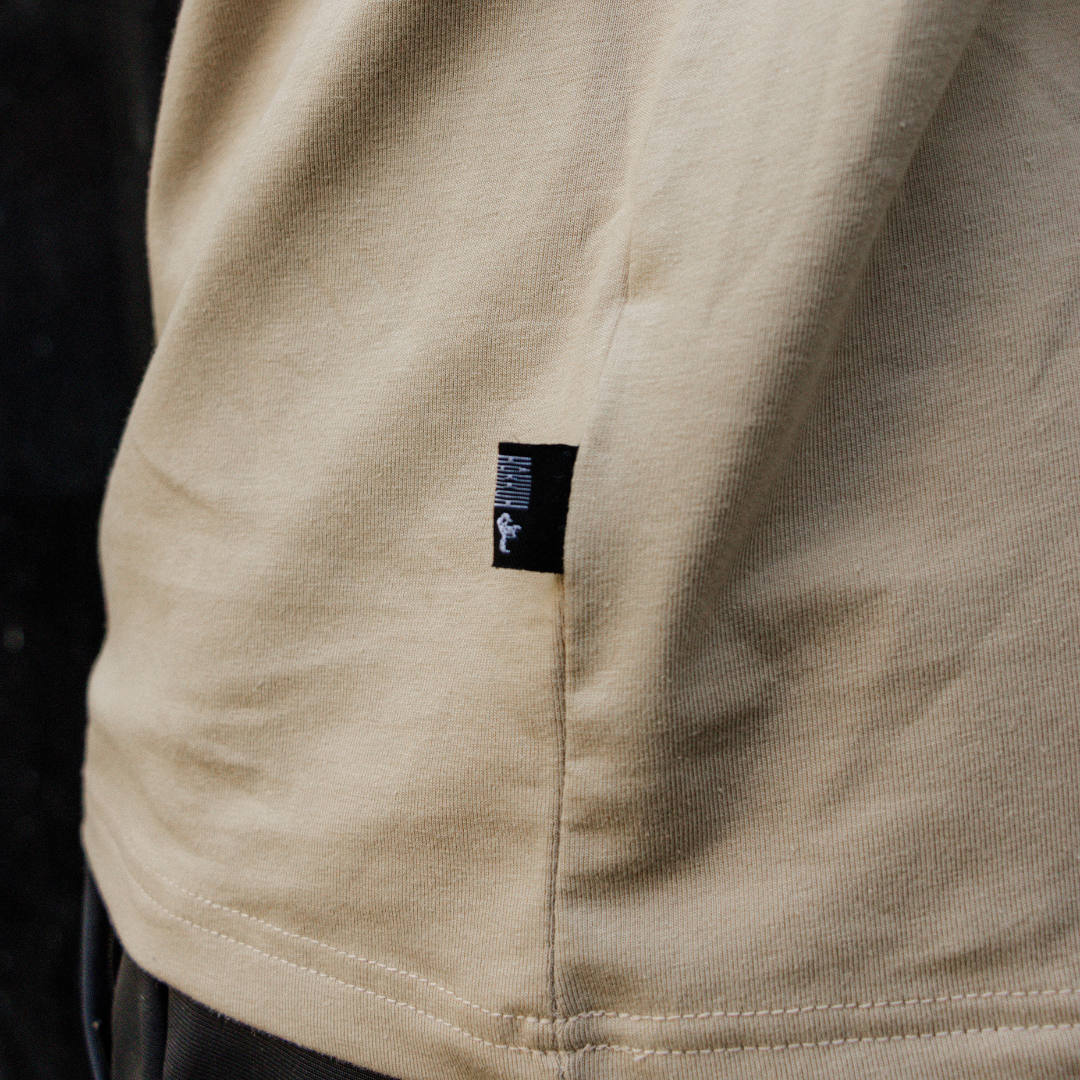 HAKKUH T-SHIRT NEW ERA | BEIGE/WHITE