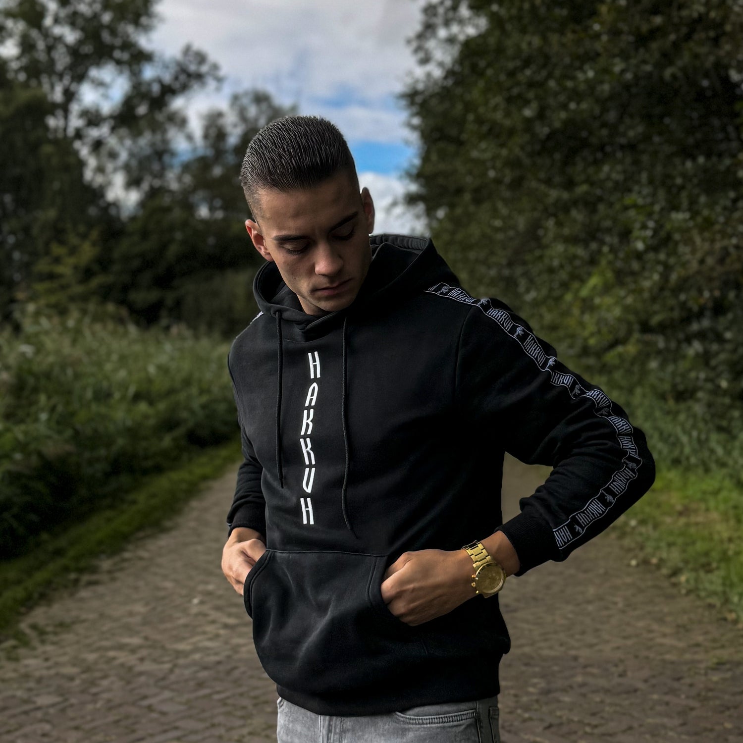 HAKKUH GABBER HOODIE LIMITED | BLACK - HAKKUH