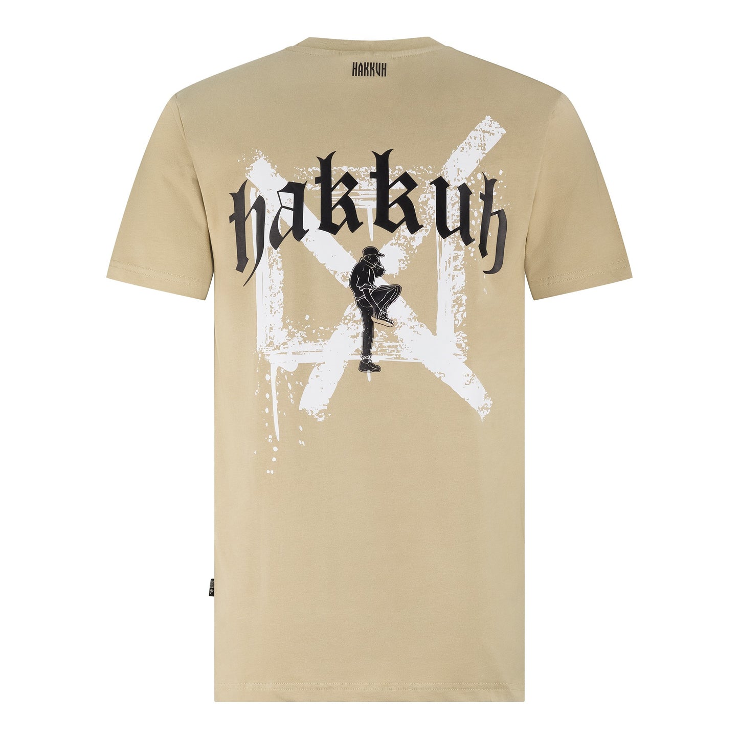 HAKKUH T-SHIRT NEW ERA | BEIGE/BLACK