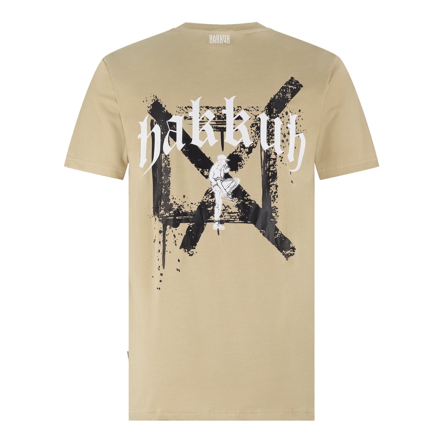 HAKKUH T-SHIRT NEW ERA | BEIGE/WHITE