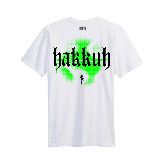 HAKKUH DESIGNER T-SHIRT | WHITE-GREEN