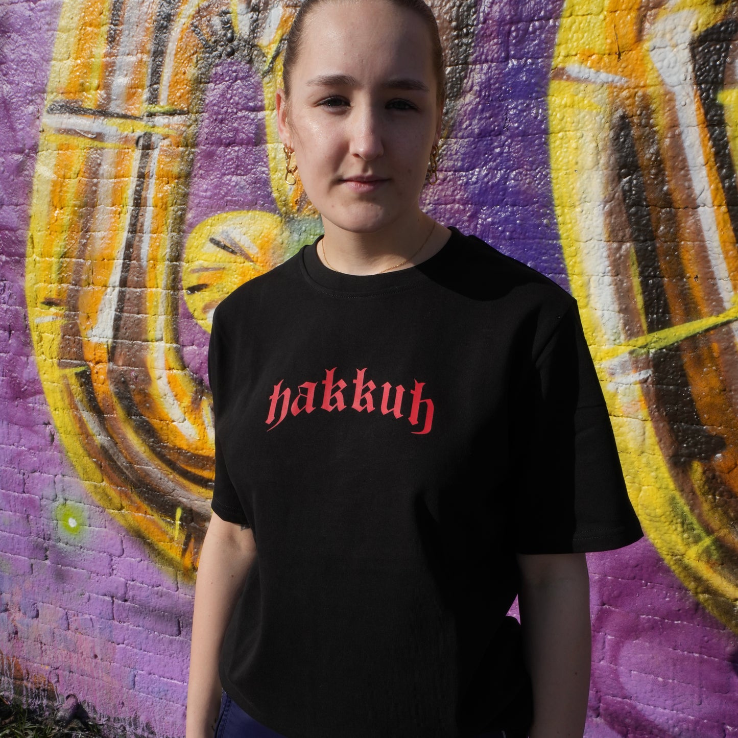 HAKKUH DESIGNER T-SHIRT | BLACK-RED