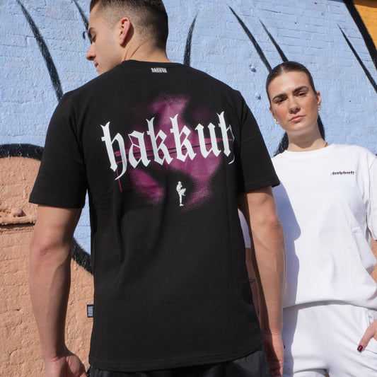 HAKKUH DESIGNER T-SHIRT | BLACK-PURPLE
