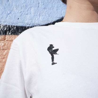 HAKKUH DESIGNER T-SHIRT | WHITE-PURPLE