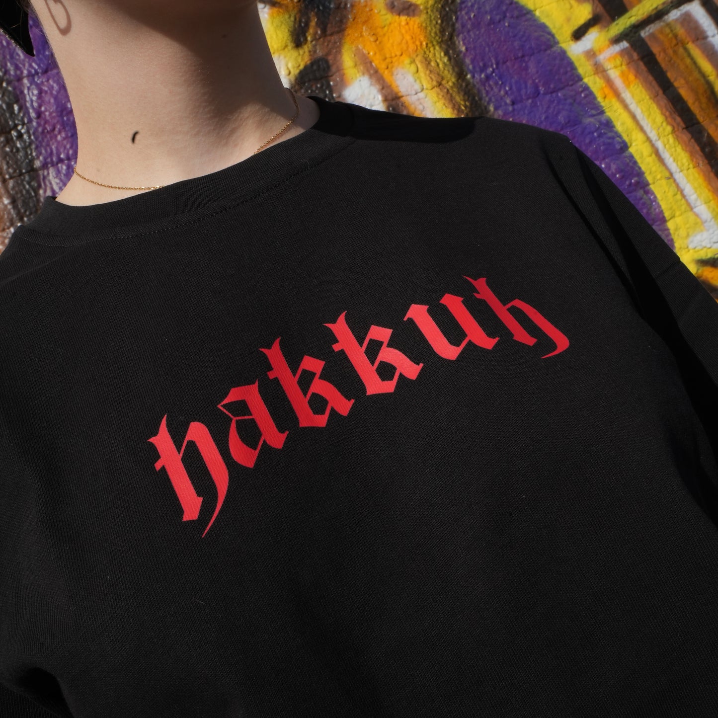 HAKKUH DESIGNER T-SHIRT | BLACK-RED