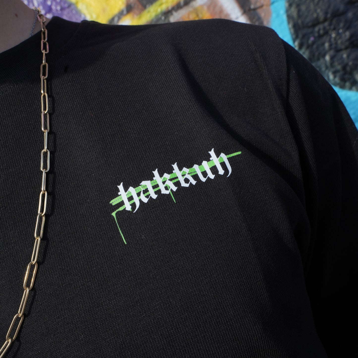 HAKKUH DESIGNER T-SHIRT | BLACK-GREEN