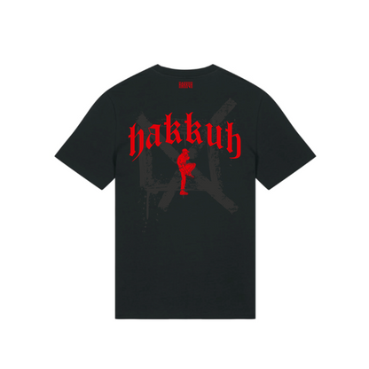 HAKKUH DESIGNER T-SHIRT | BLACK-RED