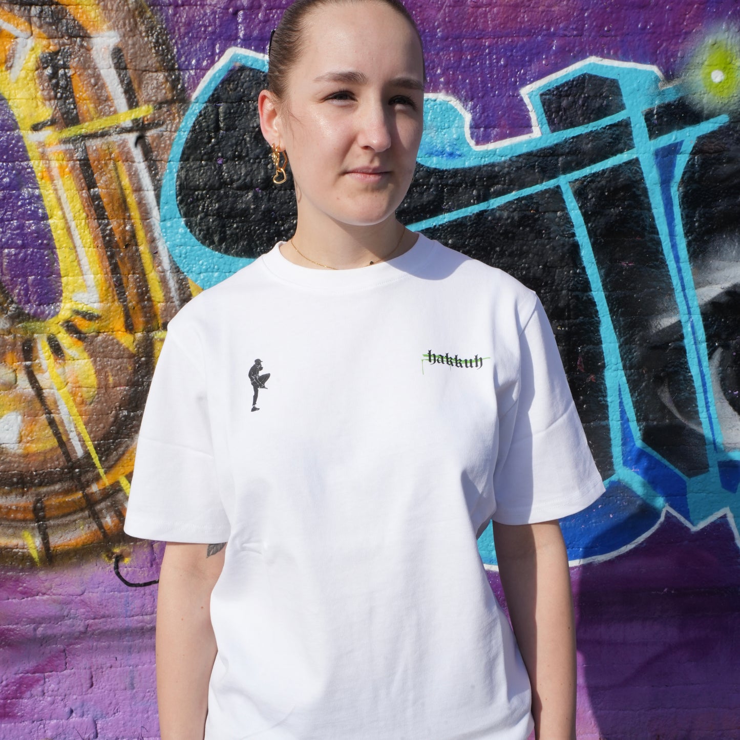 HAKKUH DESIGNER T-SHIRT | WHITE-GREEN