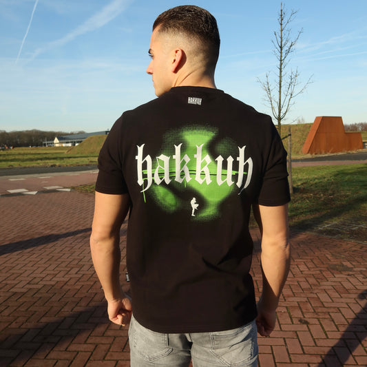 HAKKUH DESIGNER T-SHIRT | BLACK-GREEN