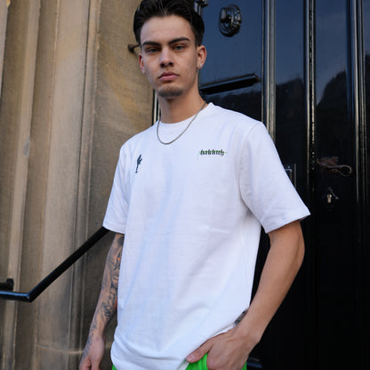 HAKKUH DESIGNER T-SHIRT | WHITE-GREEN