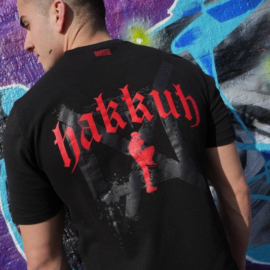 HAKKUH DESIGNER T-SHIRT | BLACK-RED
