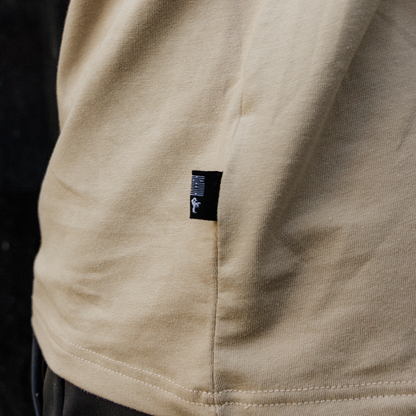HAKKUH T-SHIRT NEW ERA | BEIGE/WHITE