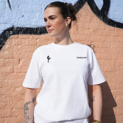 HAKKUH DESIGNER T-SHIRT | WHITE-PURPLE