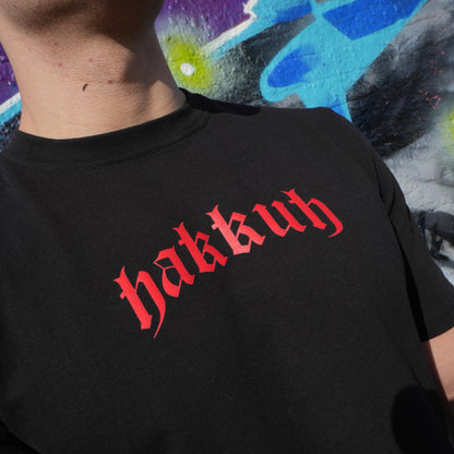 HAKKUH DESIGNER T-SHIRT | BLACK-RED