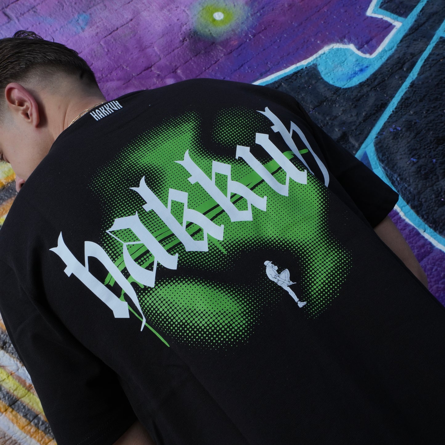 HAKKUH DESIGNER T-SHIRT | BLACK-GREEN