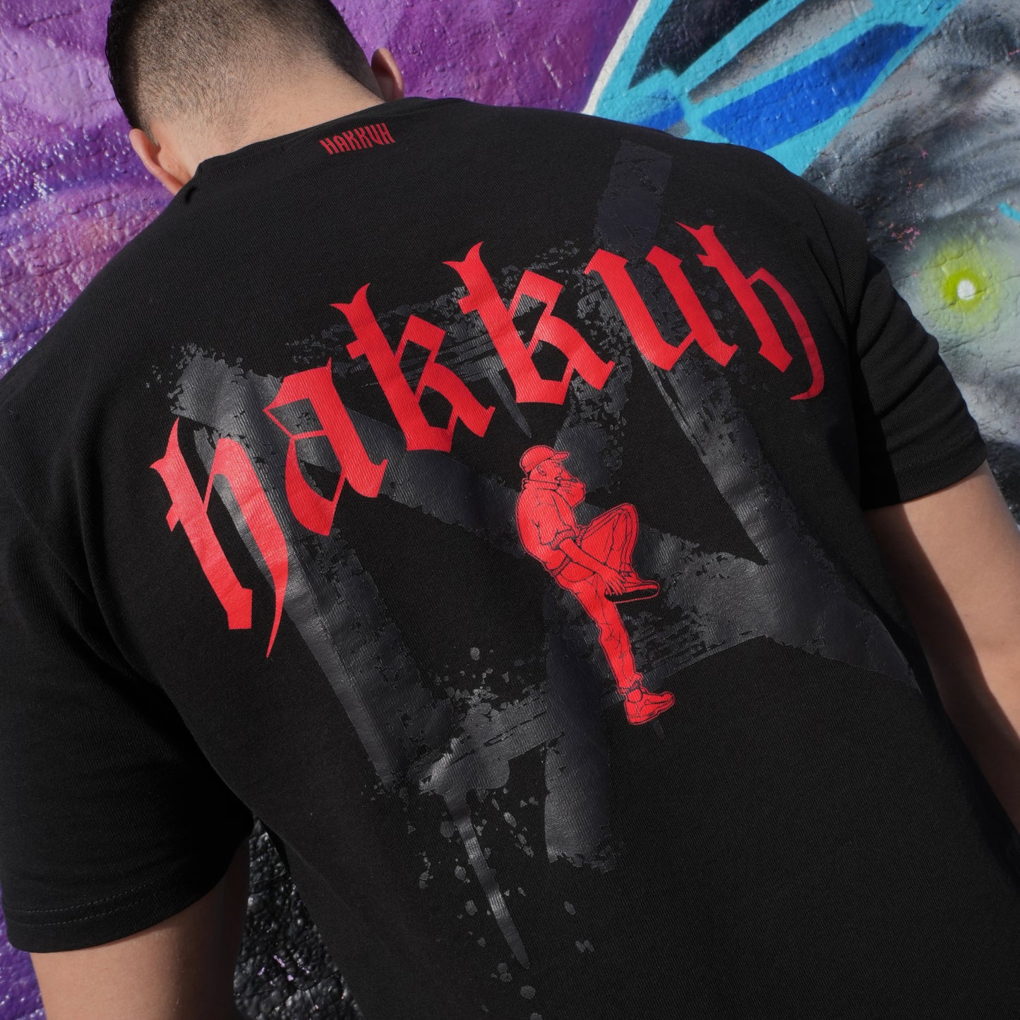 HAKKUH DESIGNER T-SHIRT | BLACK-RED