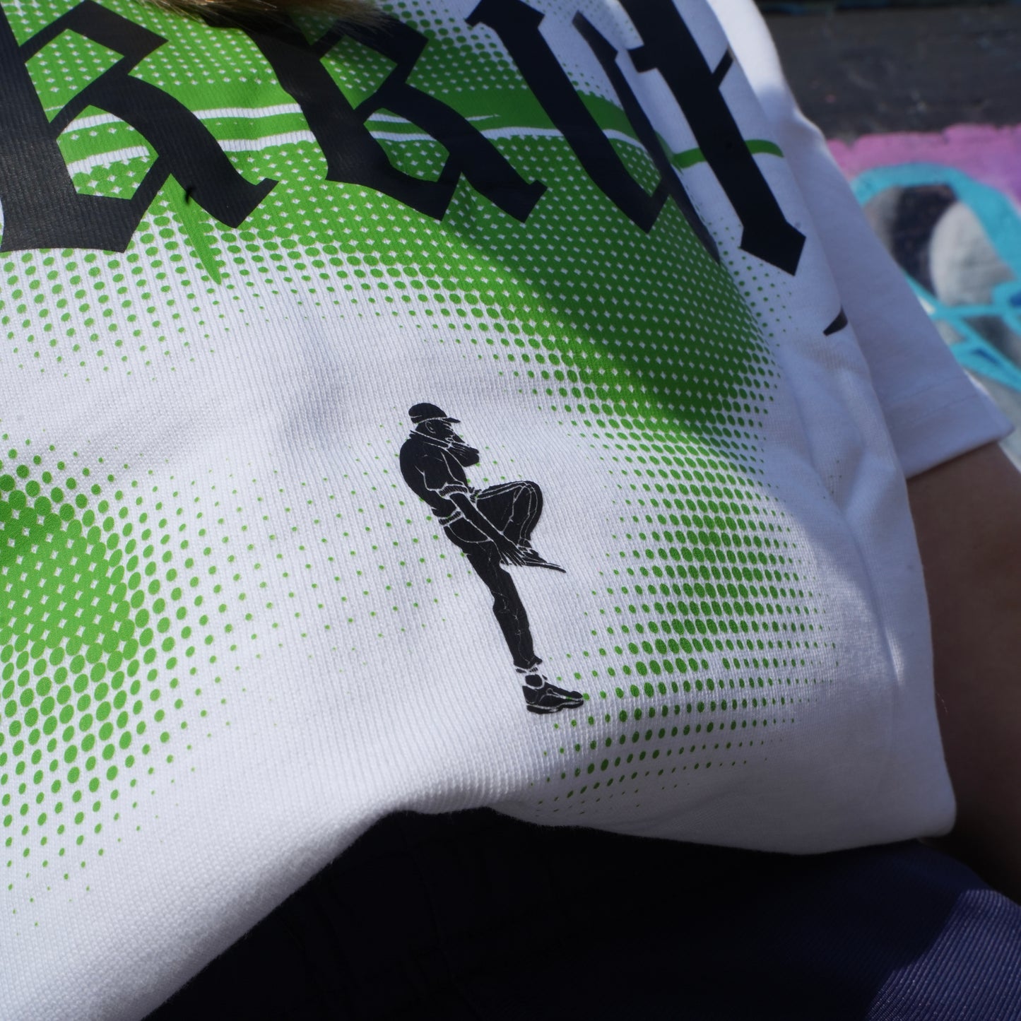 HAKKUH DESIGNER T-SHIRT | WHITE-GREEN