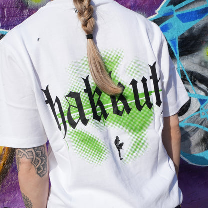 HAKKUH DESIGNER T-SHIRT | WHITE-GREEN