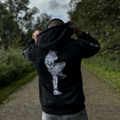 HAKKUH GABBER HOODIE LIMITED | BLACK