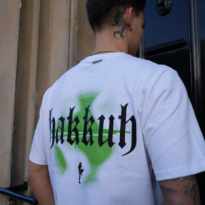 HAKKUH DESIGNER T-SHIRT | WHITE-GREEN