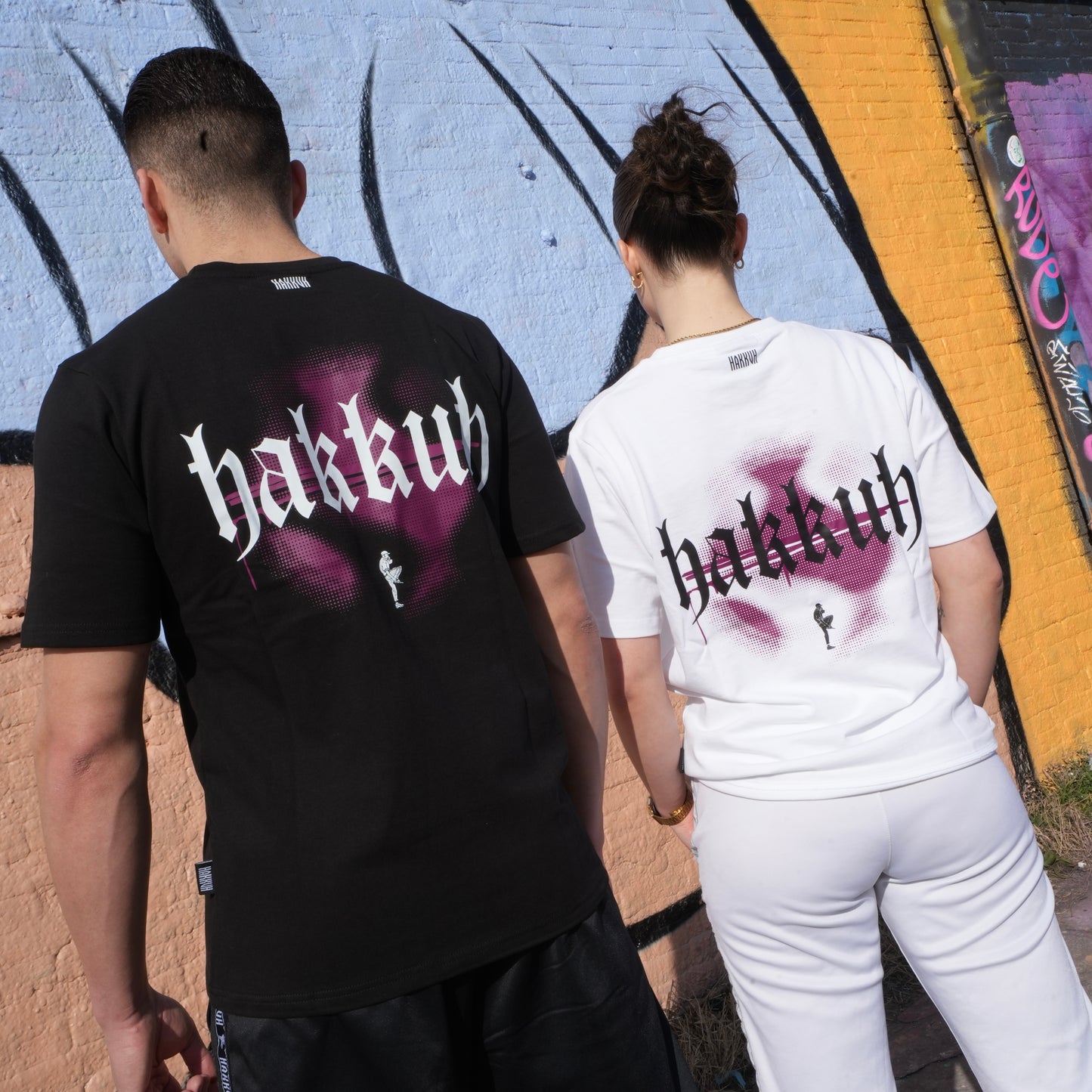 HAKKUH DESIGNER T-SHIRT | BLACK-PURPLE
