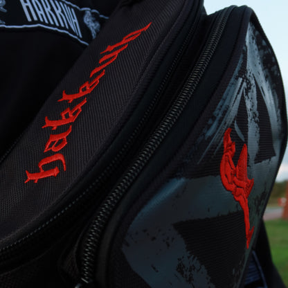 HAKKUH DESIGNER HIP BAG | BLACK-RED