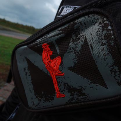 HAKKUH DESIGNER HIP BAG | BLACK-RED