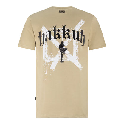 HAKKUH T-SHIRT NEW ERA | BEIGE/BLACK