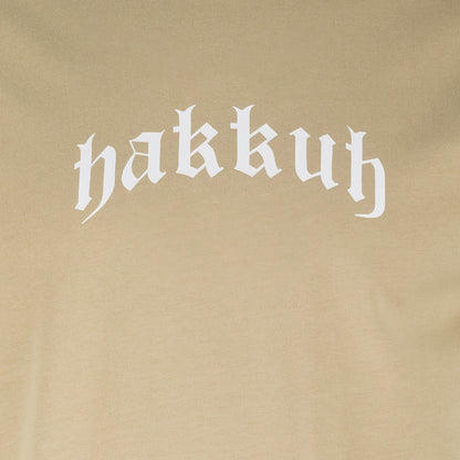 HAKKUH T-SHIRT NEW ERA | BEIGE/WHITE